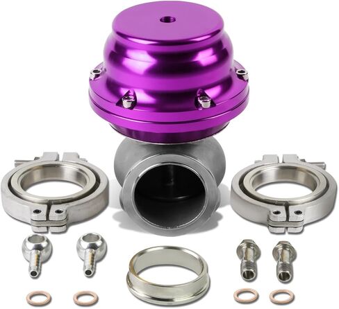 DNA Motoring WG-TL-44MM-PP 44 مم بوابة نفايات توربو خارجية متعددة، أرجواني in Kuwait