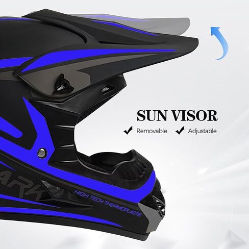 DOT Youth Kids Motocross Helmet, Unisex Off-Road Dirt Bike ATV BMX MX Downhill Street Ride Motorcycle Helmet Goggles Gloves Mask in Saudi Arabia
