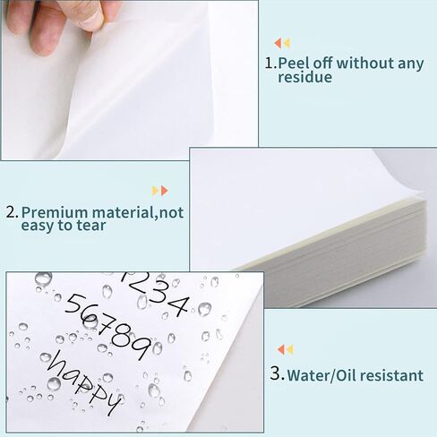 200 قطعة من الملصقات لصناديق التخزين، ملصقات قابلة للإزالة مقاس 6 × 4 بوصة لصناديق التخزين، ملصقات صناديق التخزين مقاومة للتمزق ولا تترك بقايا، أوراق ورقية بيضاء غير لامعة، ملصقات صناديق فارغة لمدرسة الأعمال المنزلية in Kuwait