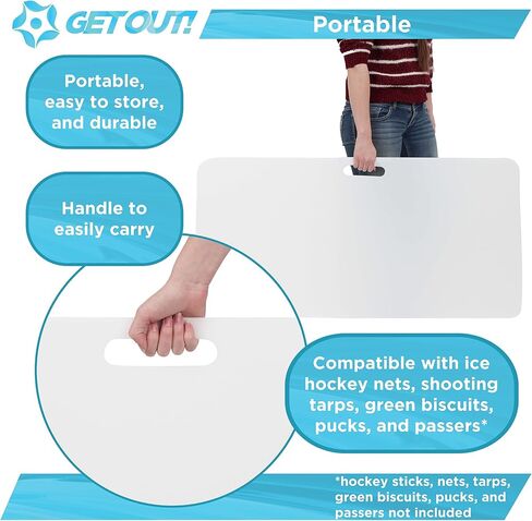 اخرج! معدات تدريب هوكي الجليد على منصة الرماية للهوكي - الثلج الاصطناعي لمدرب التعامل مع عصا الهوكي in Kuwait