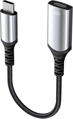 محول صوت AreMe USB-C ذكر إلى Lightning Female، محول سماعة رأس USB من النوع C إلى Lightning لهاتف iPhone 15/15 Plus/15 Pro/15 Pro Max، iPad Air، يدعم الشحن ونقل البيانات in Saudi Arabia