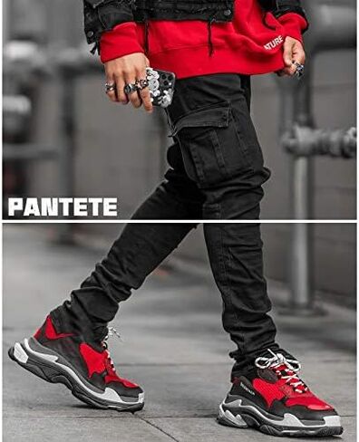 Pantete Mens Slim Fit Jeans 7 Pockets Stretch Skinny Denim Pencil Pants Nova Fashion in Saudi Arabia