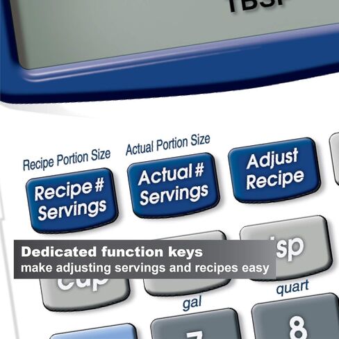 الصناعات المحسوبة 8305 KitchenCalc PRO تحويل الوصفات وآلة حاسبة لرياضيات الطهي مع مؤقتين رقميين للطهاة وطلاب الطهي والطهاة المنزليين والخبازين والبيرة والشواء | تحجيم الوصفة | تخطيط القائمة | حجم الحصة، صغير in Kuwait