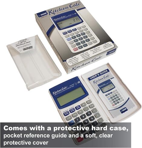 الصناعات المحسوبة 8305 KitchenCalc PRO تحويل الوصفات وآلة حاسبة لرياضيات الطهي مع مؤقتين رقميين للطهاة وطلاب الطهي والطهاة المنزليين والخبازين والبيرة والشواء | تحجيم الوصفة | تخطيط القائمة | حجم الحصة، صغير in Kuwait