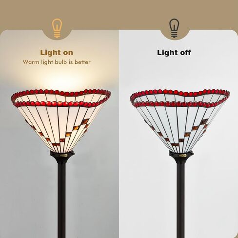 مصباح أرضي، مصباح قائم، مصابيح على طراز تيفاني لغرفة المعيشة، مصباح قائم من الزجاج الملون العتيق، لرفع الأجواء في غرف المعيشة وغرف النوم in Kuwait