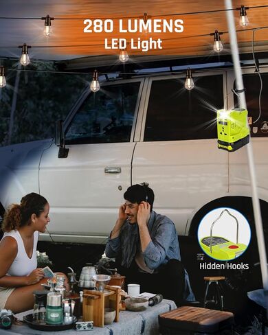Taingwei 200W عاكس الطاقة لبطارية Ryobi 18V، DC 18V إلى AC 110-120V عاكس البطارية مع منفذ USB واحد، منفذ USB-C، ضوء LED 280lm للتخييم في الهواء الطلق والسفر والصيد في حالات الطوارئ (أداة فقط) in Kuwait