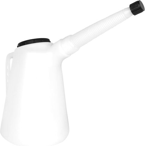 ZE757W - موزع زيت بولي إيثيلين سعة 5 لتر مع صنبور مرن in Kuwait