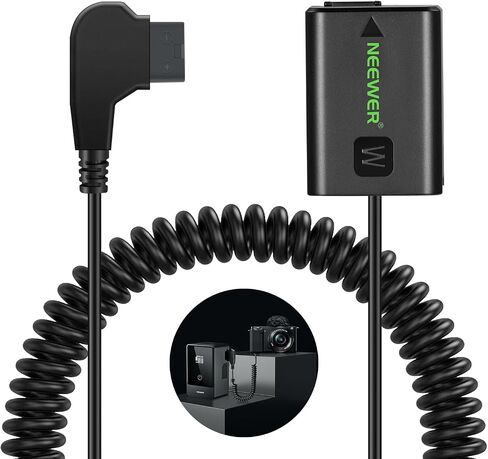 NEEWER D Tap to NP-FZ100 بطارية الدمية مع كابل لبطارية التركيب على شكل V، مصدر طاقة مستمر ثابت لسوني ZV-E1 A1 A7 III A7 IV A7C II R III IV V A7S III A9 II A6600 A6700 FX3 FX30، VP-FZ100 in Saudi Arabia