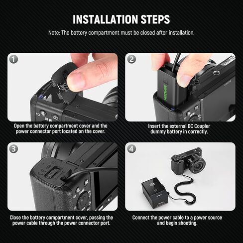 NEEWER D Tap to NP-FZ100 بطارية الدمية مع كابل لبطارية التركيب على شكل V، مصدر طاقة مستمر ثابت لسوني ZV-E1 A1 A7 III A7 IV A7C II R III IV V A7S III A9 II A6600 A6700 FX3 FX30، VP-FZ100 in Saudi Arabia