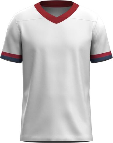 جيرسي ممارسة كرة القدم سادة فارغة للرجال الأولاد الشباب أبيض أسود أزرق أحمر رياضي تي شيرت جيرسي in Kuwait