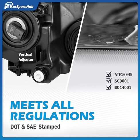 For 2007-2013 Toyota Tundra Headlights Assembly For 07 08 09 10 11 12 13 Toyota Tundra Headlight Replacement Automotive Headlamp Headlight Assemblies Black Housing Amber Reflector in Kuwait