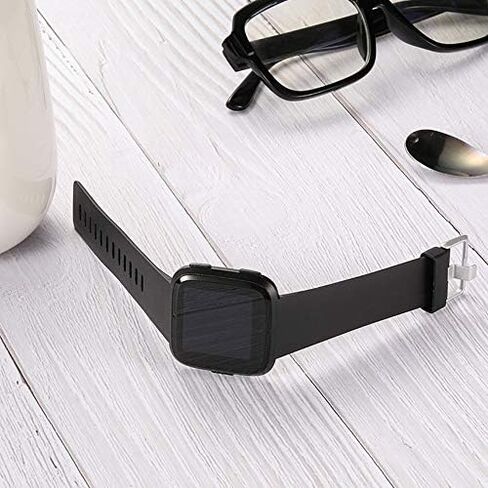 Wepro Sport Bands Compatible with Fitbit Versa 2 Bands for Women Men | Soft Band Compatible with Fitbit Versa Bands, Waterproof Breathable Replacement Wristband Strap for Versa Lite, Large, Black in Kuwait