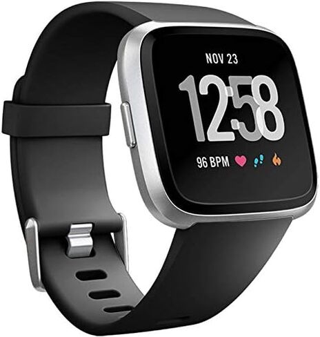Wepro Sport Bands Compatible with Fitbit Versa 2 Bands for Women Men | Soft Band Compatible with Fitbit Versa Bands, Waterproof Breathable Replacement Wristband Strap for Versa Lite, Large, Black in Kuwait