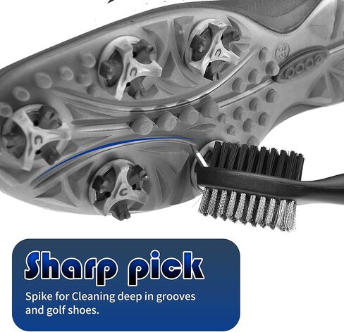 أداة جولف معدنية قابلة للطي بالكامل من Mile High Life مع علامة كرة مغناطيسية ومنظف أخدود النادي مع فرشاة ومجموعة كومبو سلك تمديد قابل للسحب (عبوتان متعدد الألوان) in Kuwait