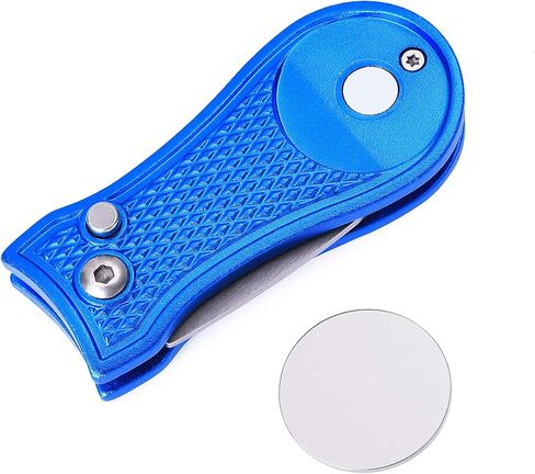 أداة جولف معدنية قابلة للطي بالكامل من Mile High Life مع علامة كرة مغناطيسية ومنظف أخدود النادي مع فرشاة ومجموعة كومبو سلك تمديد قابل للسحب (عبوتان متعدد الألوان) in Kuwait