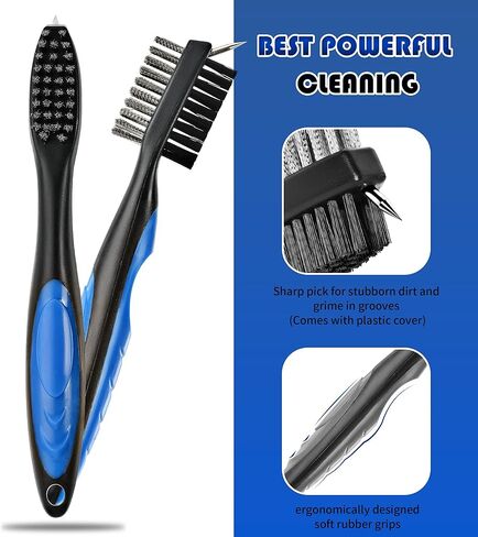 أداة جولف معدنية قابلة للطي بالكامل من Mile High Life مع علامة كرة مغناطيسية ومنظف أخدود النادي مع فرشاة ومجموعة كومبو سلك تمديد قابل للسحب (عبوتان متعدد الألوان) in Kuwait