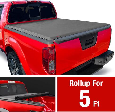 غطاء سرير شاحنة ناعم قابل للطي من MaxMate متوافق مع 2005-2021 Nissan Frontier؛ 2009-2012 سوزوكي خط الاستواء | سرير 6 أقدام (73 بوصة) | TCN169035 in Kuwait
