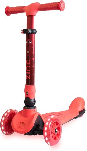 Flyte Three Wheeled Folding Scooter - Foldable Kick Scooter with Light Up Wheels and Adjustable Height for Girls and Boys Ages 3+ in Saudi Arabia