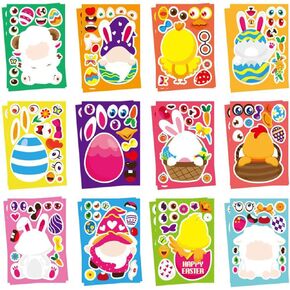 ملصقات Adoritt Easter Crafts للأطفال الصغار (ملصقات عيد الفصح) ، صغيرة