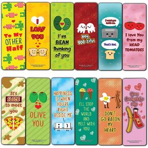 Funny Weight Loss Sayings Bookmarks (12-Pack) - Unique Teacher Stocking Stuffers Gifts for Boys, Girls, Kids, Teens, Students - Book Reading Clipperss