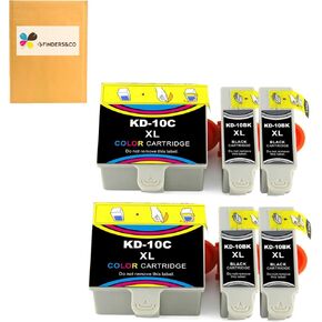 F Finders & Co متوافق مع Kodak 10XL 10B 10C بديل خرطوشة الحبر لـ Kodak 5100 5300 5500 ESP3250 5250 ESP3 ESP7 ESP7 HERO 7.1 9.1 PLINT