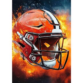 CEOVR Football Team Diamond Painting Kits for Adults, Diamond Art Dots 5D Full Drill DIY Gem Art for Beginner, Adult Crafts Kits Arts and Crafts, Wall Decor for Home Office 12x16in