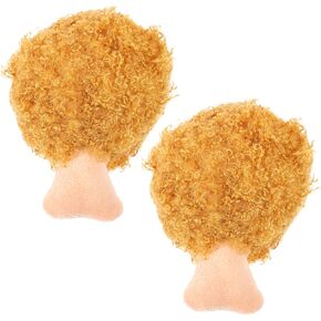 أنغويلي 2pcs ألعاب Pet Plush Puppy لعبة صاخبة لعبة الدجاج ساق الكلاب لعبة الكلاب التسنين ألعاب Drumstick لعبة الكلب الكلب جرو تلعب جرو جرو الأكل تلعب ألعاب المولي لدغة الكلب لدغة