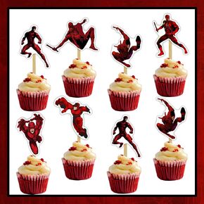 DarDvil Cupcake Topper - Birthday Decorations.