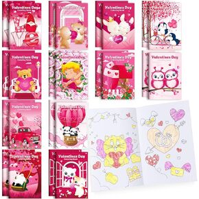 Benlouis 48pcs Valentines Day Books Mini Colling Books Kids Valentine School Party Party Books Books Books Mort