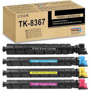 TK-8367 TK8367 TONER CARTRIDGE عالية السعة 4 عبوات متوافقة TK-8367K TK-8367C TK-8367M TK-8367Y خرطوشة الحبر KYOCERA THASSALFA 2554CI (1T02YPUS0 1T02YPCUS0 1T02YUS0)