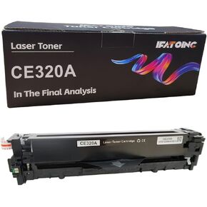 Compatible Toner Cartridge Replacement for HP 128A CE320A CM1415fnw CP1525nw CM1411fn CM1412tn CM1413fn (1-Pack Black)