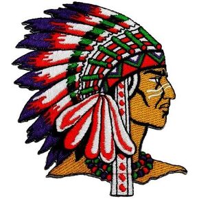 Native American Indian DIY Applique Embroidered Sew Iron on Patch NAI-001
