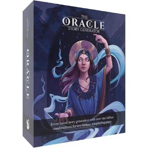 Generator Oracle Story: Set Boxed -5E RPG Storyling Cards ، 300 بطاقات بحجم التارو ، سيناريو وبناء القصة ، D&D لعب الأدوار