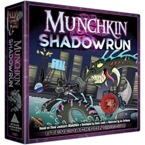 Steve Jackson Games Munchkin Shadowrun - لعبة Cyberpunk Fantasy Card Board Fore Shynsort