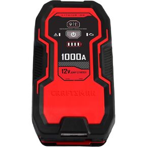 CRAFTSMAN CMXCESM262 2500A 12V Lithium Jump Starter – Portable USB Power – Up to 50 Jumps Per Charge – LED Area Light – Starts Up to 10.0L Gas and 8.0L Diesel Engines