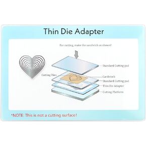 محول Briartw Thin Die لآلة القطع الممولة ، وسادة محول قياسية من البلاستيك 9 × 6 بوصات متوافقة مع جهاز Sizzi BS مع المنصة ومنصات القطع لإنشاء شطيرة لمعظم وفاة رقيقة