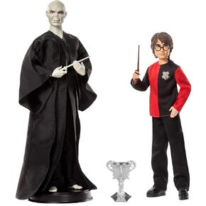 مجموعة هدايا Mattel Harry Potter 2-Pack: Doldemort 12 بوصة و 10.5 بوصة من Dolls مع الأزياء المستوحاة من الأفلام و Wands ، الأعمار 6+