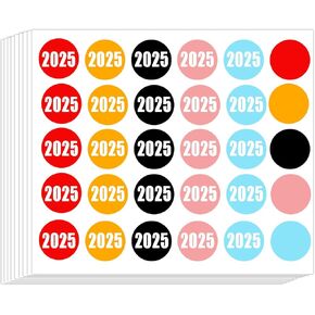 2025 ملصقات دائرة النقطة ، 0.75 بوصة 2025 ملصقات المجلد العام ملصقات مستديرة شكل ملصقات مشفرة 2025 علامات التبويب "منظمة" اللوازم المكتبية ، 425 جهاز كمبيوتر الشخصي