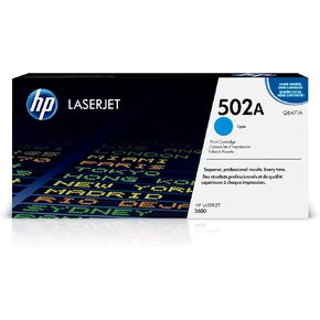 HP 502A Cyan Toner Cartridge | يعمل مع HP Color LaserJet 3600 Series | Q6471A