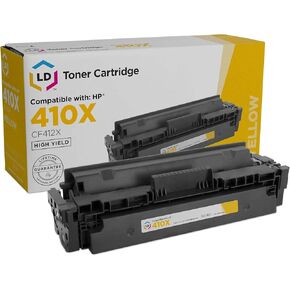LD Products Compatible Toner Cartridge Replacement for HP 410X CF412X High Yield (Yellow) for use in HP Color Laserjet Pro MFP M477fdn M477fdw, M477fnw, M452dn, M452dw and M452nww