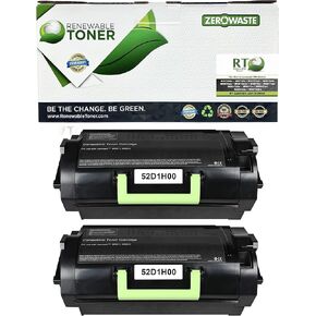 RT 521H High Yield Remanufactured Toner Replacement for Lexmark 52D1H00 521 | MS810 MS810n MS810dn MS810de MS811 MS811n MS811dn MS811dtn MS812 MS812dn MS812de MS710 MS710n MS711 MS711dn (Pack of 2)