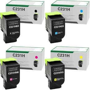 C231HK0 C231HC0 C231HM0 C231HY0 HISTER HILD TONER TONRER CARTRIDGE PLUSTION FOR LEXMARM