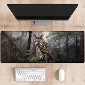 Skull and Rose Gaming Mouse Pad, Gothic Floral with Butterflies Large Desk Mat for Computer, Extended Keyboard Laptop Mouse Pads 31.5×11.8in, Non Slip Rubber Mousepad for Office Decor Gifts