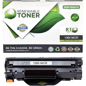 RT 138X MICR Toner Compatible Replacement for HP 138X W1380X Check Printer Cartridge Laser Jet Pro 3001dw 3001dn MFP 3101fdw 3101fdn | 138A W1380A with Limited Function Chip
