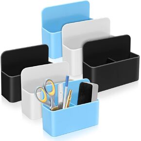 6 Pack Magnetic Magnetic Dry Erase Marker ، حامل القلم المغناطيسي ， Magnet Storage Marker Pen Pencizer for Whiteboard Accessories ، Locker （Black ، Blue ، White）