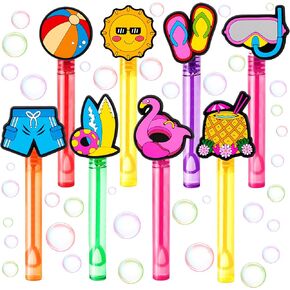 24PCS Summer Bubble Wands for Kids - Party Favors, Goodie Bag Fillers, Pinata Stuffers, Birthday Toys, Class Prizes, Gifts for Toddlers, Boys & Girls