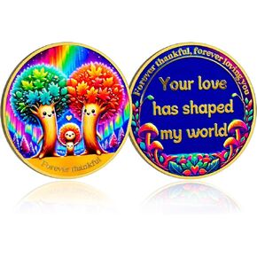 CHURYUML Original Thank You Mom Coin - Meaningful Mothers Day Gifts, Unique Christmas Thanksgiving Birthday Gifts for Mom from Daughter Son