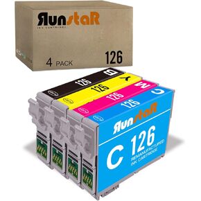 Run Star Resuctured 126 استبدال خرطوشة الحبر لـ Epson 126 T126 استخدام التحرير والسرد لـ Epson Force Force 435 520 545 635 645 WF-3520 WF-3530 WF-3540 WF-7010 WF-7510 WF-7520 stylus nx430 (4-PABAB)