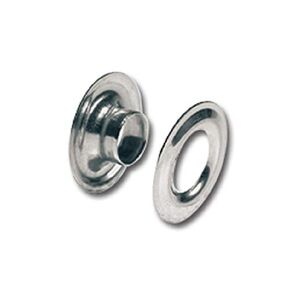 Solid Brass Grommets 10/pk (Nickel Plated Brass, 3/8" (10 mm))