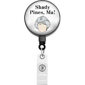 هدايا Bekech Fans Gifts Shady Pines MA حامل شارة قابلة للسحب